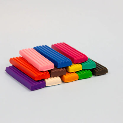 BAZIC 12 Colors 230g Modeling Clay Bar Sold in 24 Units