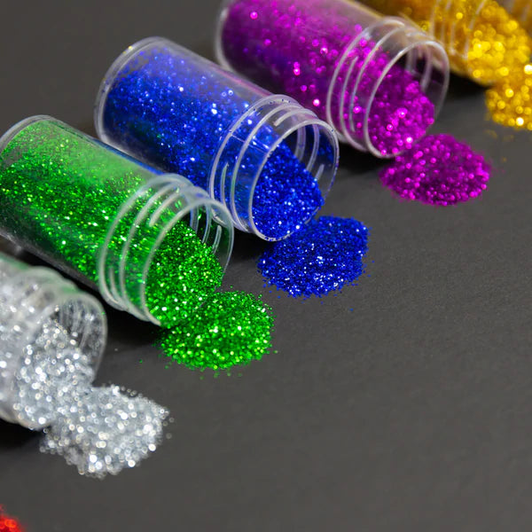 BAZIC 8g/0.28oz Primary Color Glitter Shakers Sold in 24 Units