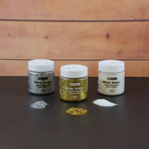 56.6g / 2 Oz. Iridescent/Silver/Gold Color Glitter Shaker Sold in 12 Units