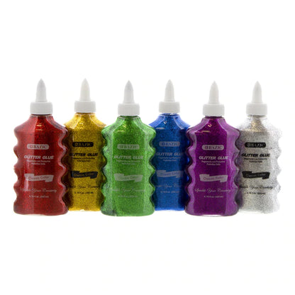 BAZIC 200mL/6.76oz Classic Color Glitter Glue Sold in 12 Units