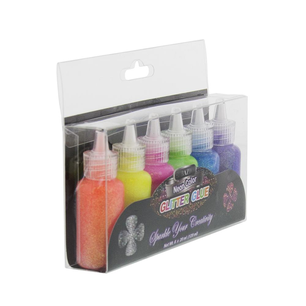 20 ml Neon Color Glitter Glue (6/pack) Sold in 24 Units