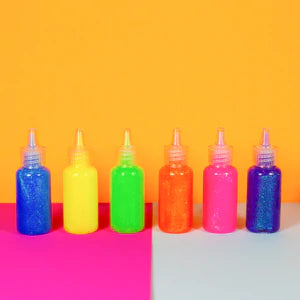 20 ml Neon Color Glitter Glue (6/pack) Sold in 24 Units