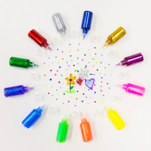 20 ml Neon Color Glitter Glue (6/pack) Sold in 24 Units