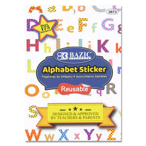 Alphabet Plastic Sticker book Sold in 24 Units