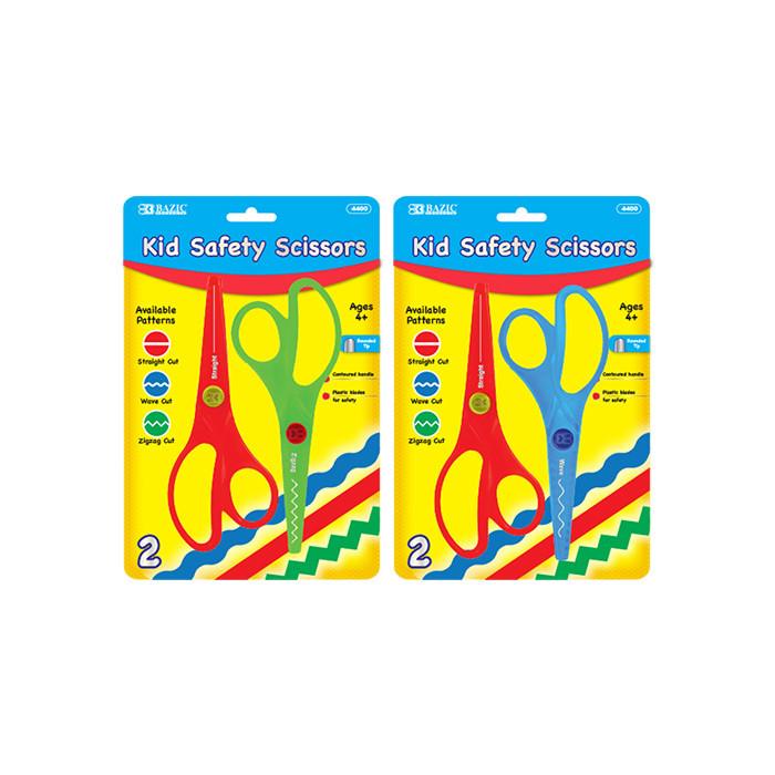 BAZIC 5 1/2" Kid's Safety Scissors (2/Pack) Sold in 24 Units