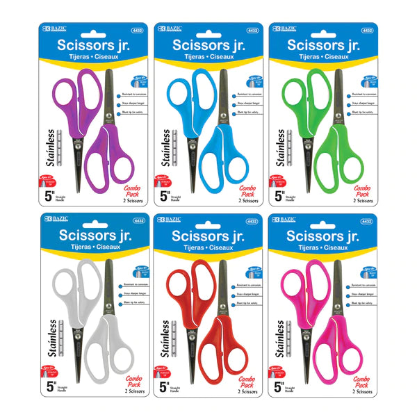 Bazic 5 Blunt Tip School Scissors