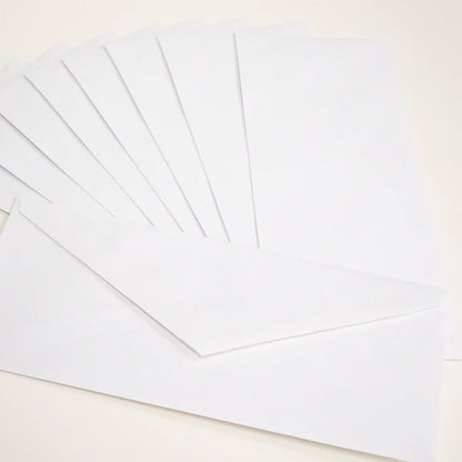 BAZIC #10 White Envelope w/ Gummed Closure (50/Pack) Sold in 24 Units