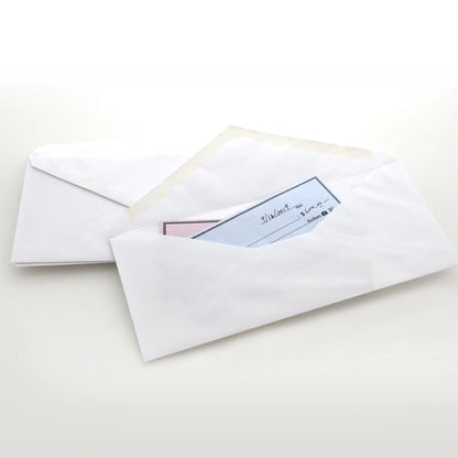 BAZIC #10 White Envelope w/ Gummed Closure (50/Pack) Sold in 24 Units