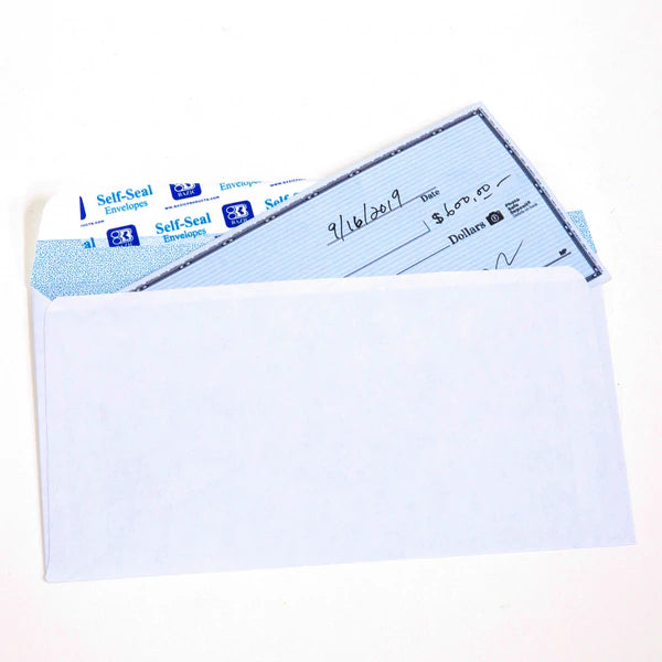 BAZIC #6 3/4 Self-Seal White Envelope (65/Pack) Sold in 24 Units