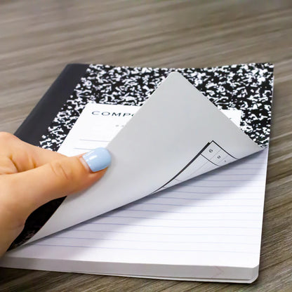 BAZIC W/R 100 Ct. Black Marble Composition Book Sold in 48 Units