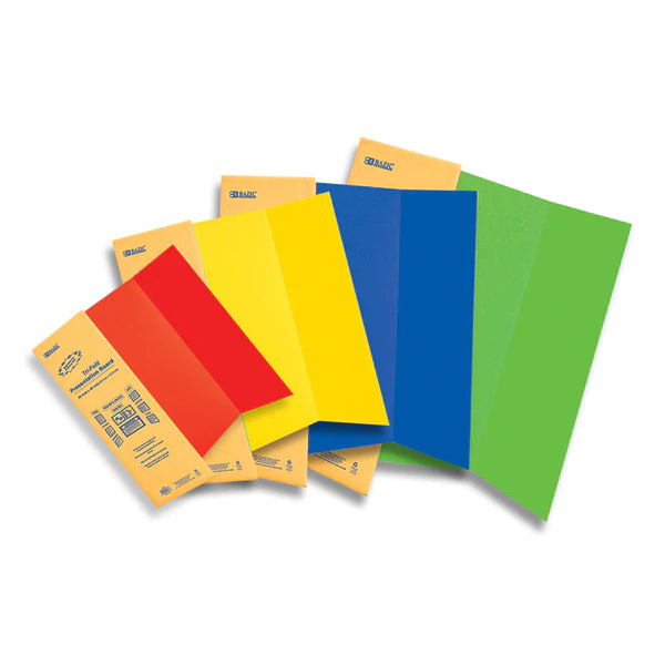 BAZIC 28" X 40" White Tri-Fold Corrugated Presentation Board Sold in 30 Units