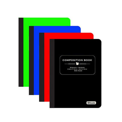 BAZIC W/R 70 Ct. Poly Cover Composition Book Sold in 48 Units