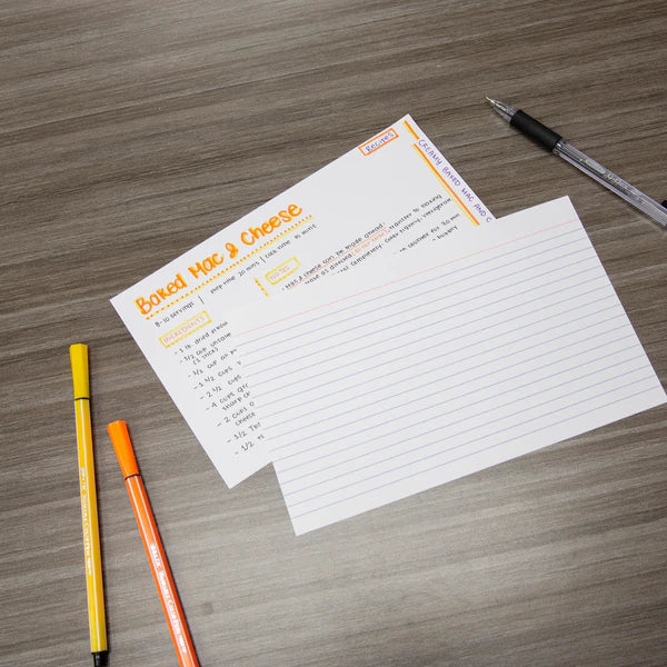 BAZIC 200 Ct. 3" X 5" Ruled White Index Card Sold in 36 Units