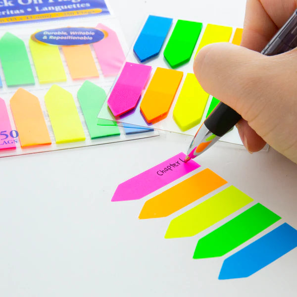 BAZIC 25 Ct. 0.5" X 1.7" Neon Color Arrow Flags (10/Pack) Sold in 24 Units
