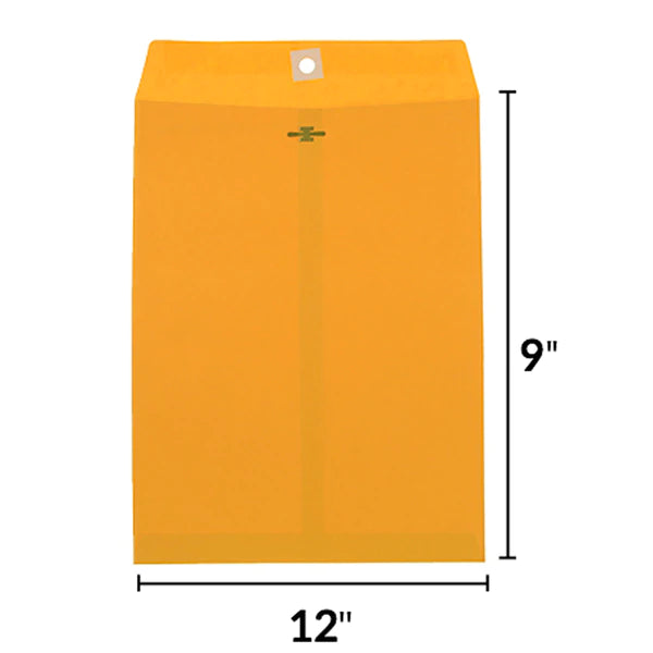 BAZIC 9" X 12" Clasp Envelope (5/Pack) Sold in 48 Units