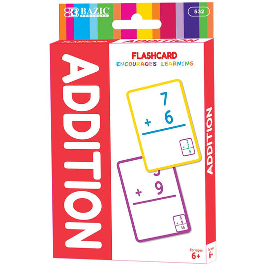 BAZIC Addition Flash Cards (36/Pack) Sold in 24 Units