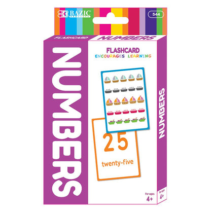 BAZIC Numbers Flash Cards (36/Pack Sold in 24 Units