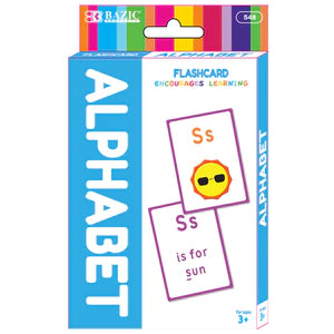 Alphabet Pre-School Flash Cards (36/Pack) Sold in 24 Units