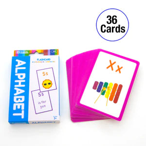Alphabet Pre-School Flash Cards (36/Pack) Sold in 24 Units