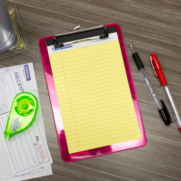 BAZIC 50 Ct. 5" X 8" Canary Jr. Perforated Writing Pad (3/Pack) Sold in 24 Units