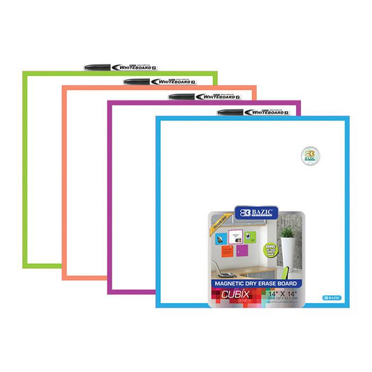BAZIC 14" x 14" Magnetic Dry Erase Tile Sold in 12 Units
