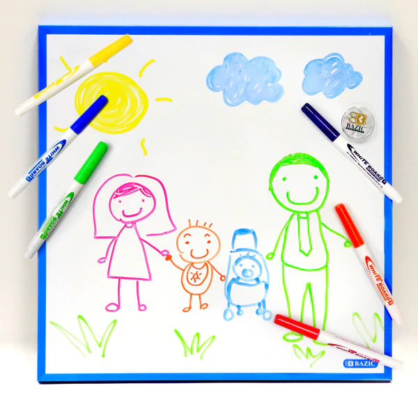 BAZIC 14" x 14" Magnetic Dry Erase Tile Sold in 12 Units