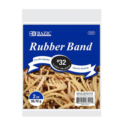 BAZIC 2 Oz./ 56.70 g #32 Rubber Bands Sold in 36 Units