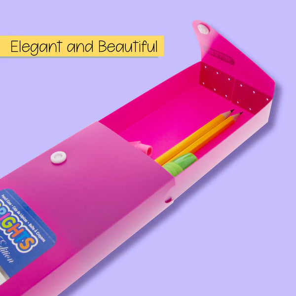 BAZIC Bright Color Slider Pencil Case w/ PDQ Display Sold in 36 Units