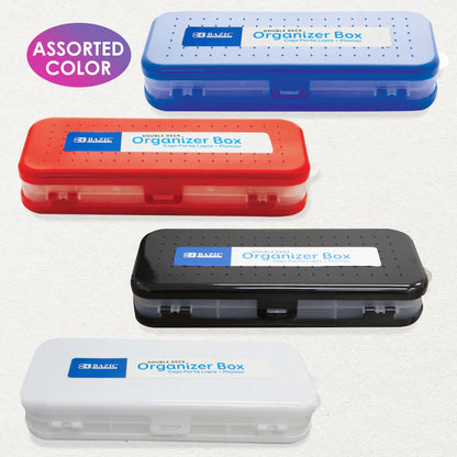 BAZIC 8" Double Deck Organizer Box Sold in 24 Units