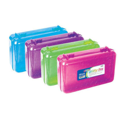 BAZIC Glitter Bright Color Multipurpose Utility Box Sold in 24 Units