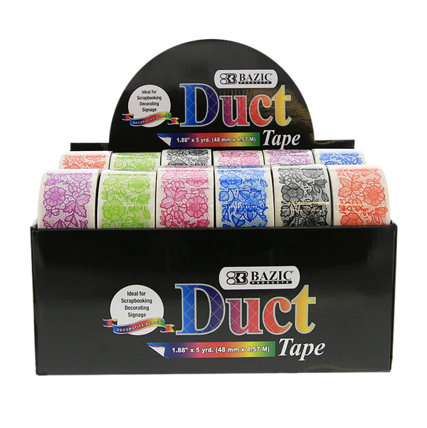 1.88" X 5 Yards Lace Series Duct Tape Sold in 36 Units