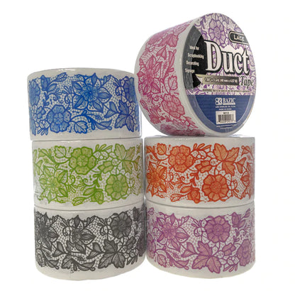 1.88" X 5 Yards Lace Series Duct Tape Sold in 36 Units