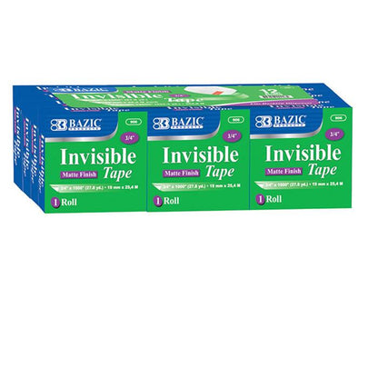 BAZIC 3/4" X 1000" Invisible Tape Refill (12/Pack) Sold in 12 Units