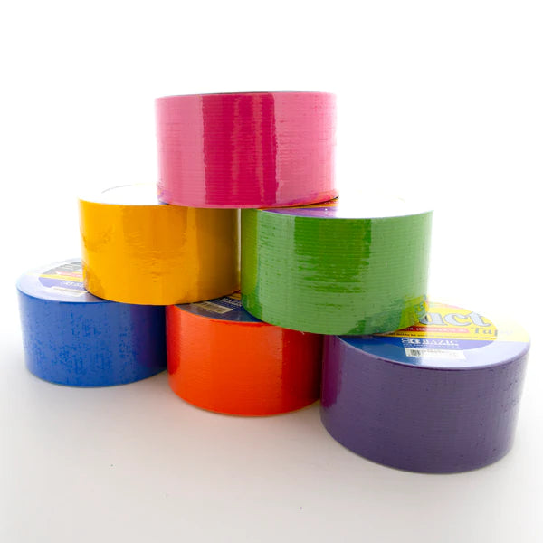 BAZIC 1.88" X 10 Yard Assorted Fluorescent Colored Duct Tape Sold in 36 Units