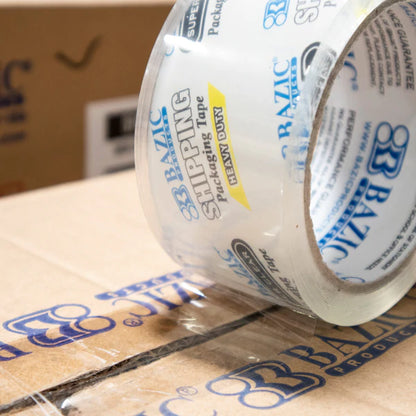 BAZIC 1.88" x 54.6 Yards Super Clear Heavy Duty Packing Tape (6/Pack) Sold in 36 Units