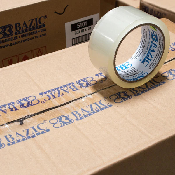 BAZIC 1.88" X 54.6 Yards Clear Packing Tape Sold in 36 Units