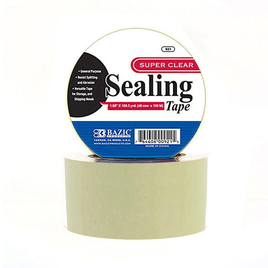 BAZIC 1.88" X 109.3 Yards Clear Packing Tape Sold in 36 Units