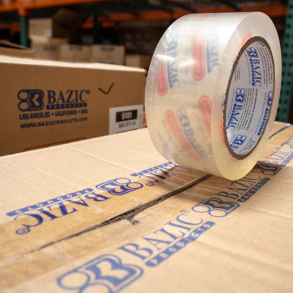 BAZIC 1.88" X 109.3 Yards Clear Packing Tape Sold in 36 Units