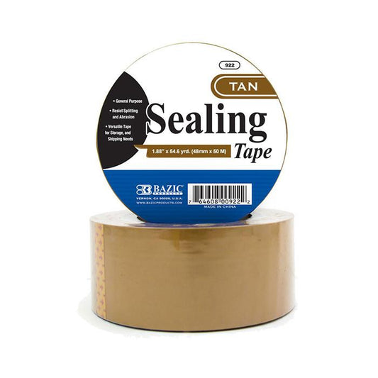 BAZIC 1.88" X 54.6 Yards Tan Packing Tape Sold in 36 Units