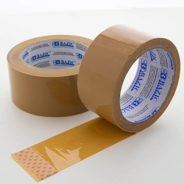 BAZIC 1.88" X 54.6 Yards Tan Packing Tape Sold in 36 Units