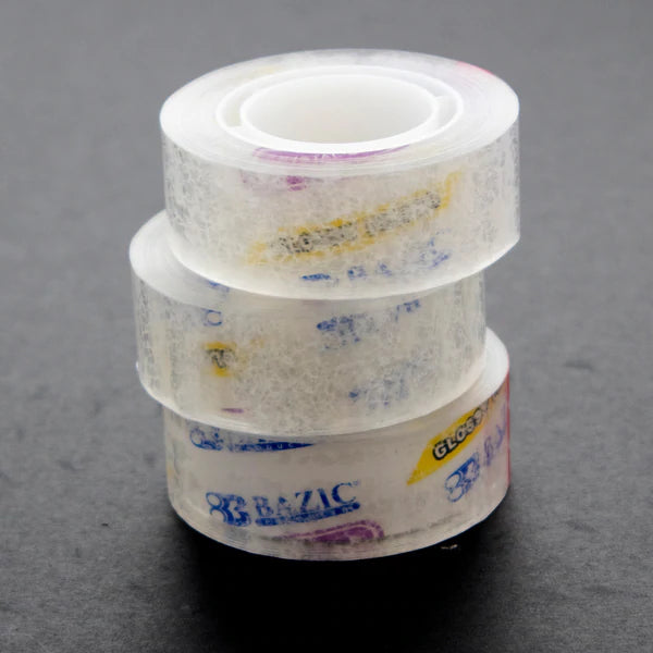 BAZIC 3/4" X 1000" Crystal Clear Tape Refill (3/Pack) Sold in 24 Units