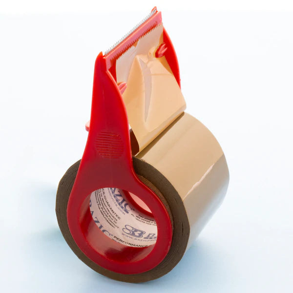 BAZIC 1.88" X 800" Tan Packing Tape w/ Dispenser Sold in 24 Units