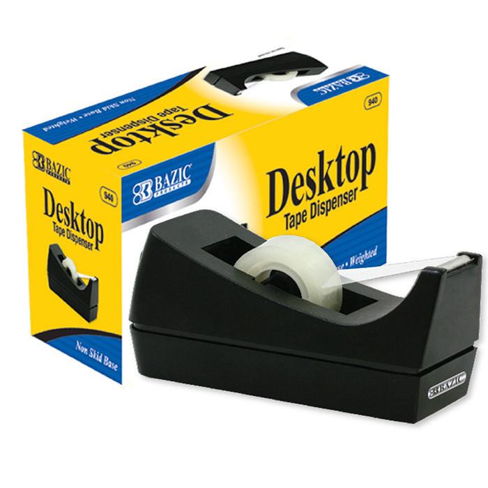 BAZIC 1" Core Desktop Tape Dispenser Sold in 12 Units
