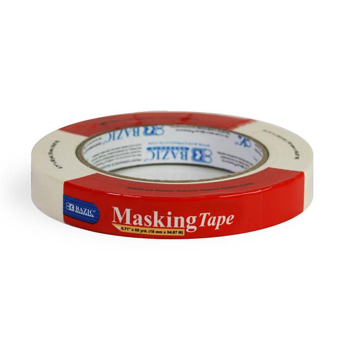 BAZIC 0.71" X 2160" (60 Yards) General Purpose Masking Tape Sold in 36 Units