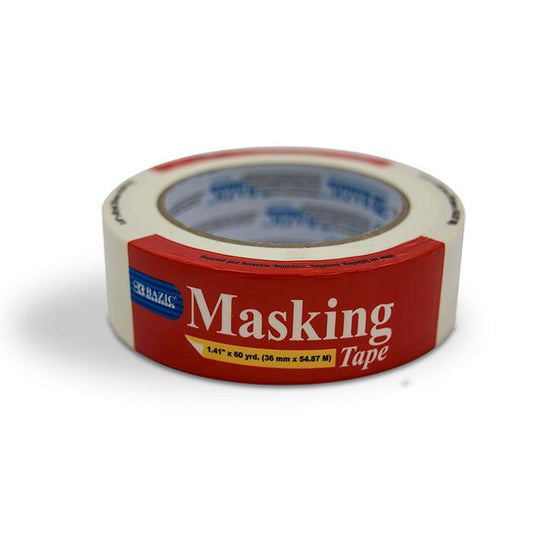 BAZIC 1.41" X 2160" (60 Yards) General Purpose Masking Tape Sold in 24 Units