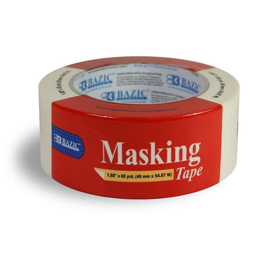 BAZIC 1.88" X 2160" (60 Yards) General Purpose Masking Tape Sold in 24 Units