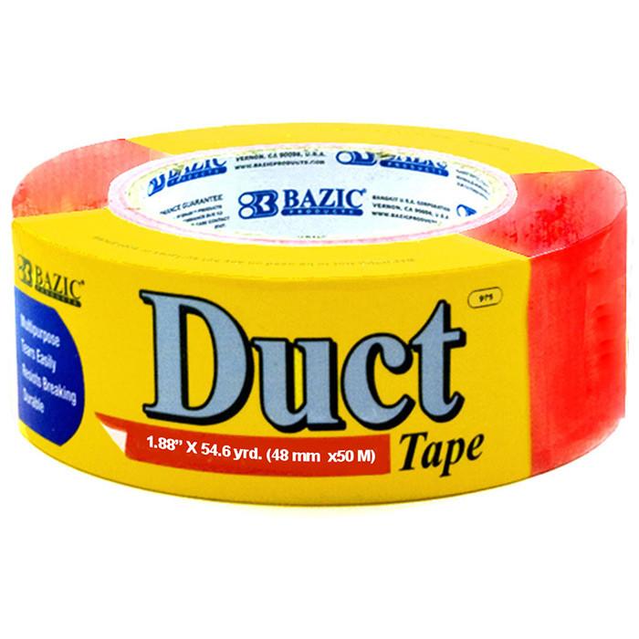 BAZIC 1.88" X 60 Yards Red Duct Tape Sold in 12 Units