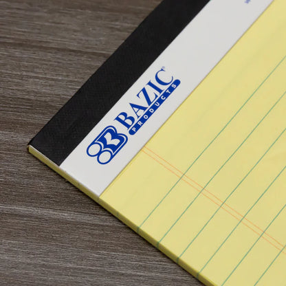 BAZIC 50 Ct. 8.5" X 11.75" Canary Perforated Writing Pad Sold in 48 Units