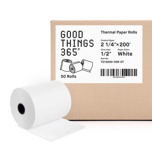 2 1/4" x 200' (50 Rolls) Thermal Paper Roll