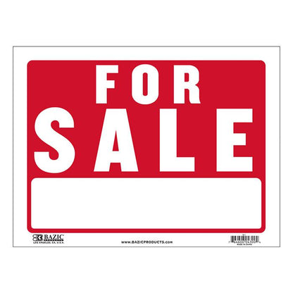 BAZIC 12" X 16" For Sale Sign Sold in 24 Units